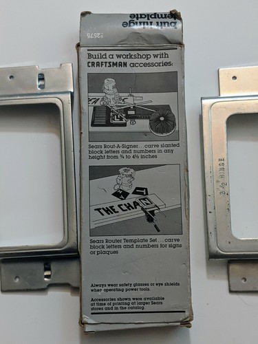 Vintage Sears Craftsman Butt Hinge Template 9-2575 Hardware - Picture 4 of 5