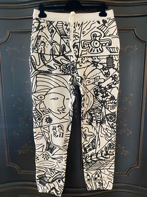 $121 EVERYDAY LORDS FOLKLORE SWEATPANT | Black & White | Large