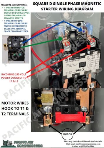 SQUARE D Definite Purpose Magnetic Motor Starter DPSG32, 5hp 1 Phase 208/240 V - Picture 3 of 6