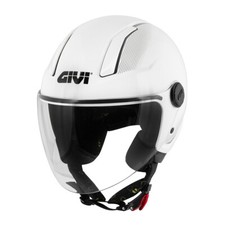 CASCO DEMI JET GIVI H117 B BIANCO PIENO LUCIDO INTERNO REMOVIBILE E LAVABILE