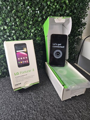 LG Fortune 2 16GB Titan Black   Cricket Wireless Locked   4G LTE Smartphone  
