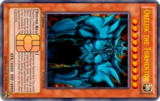 Obelisk the tormentor Credit card skin decal sticker small chip holographic
