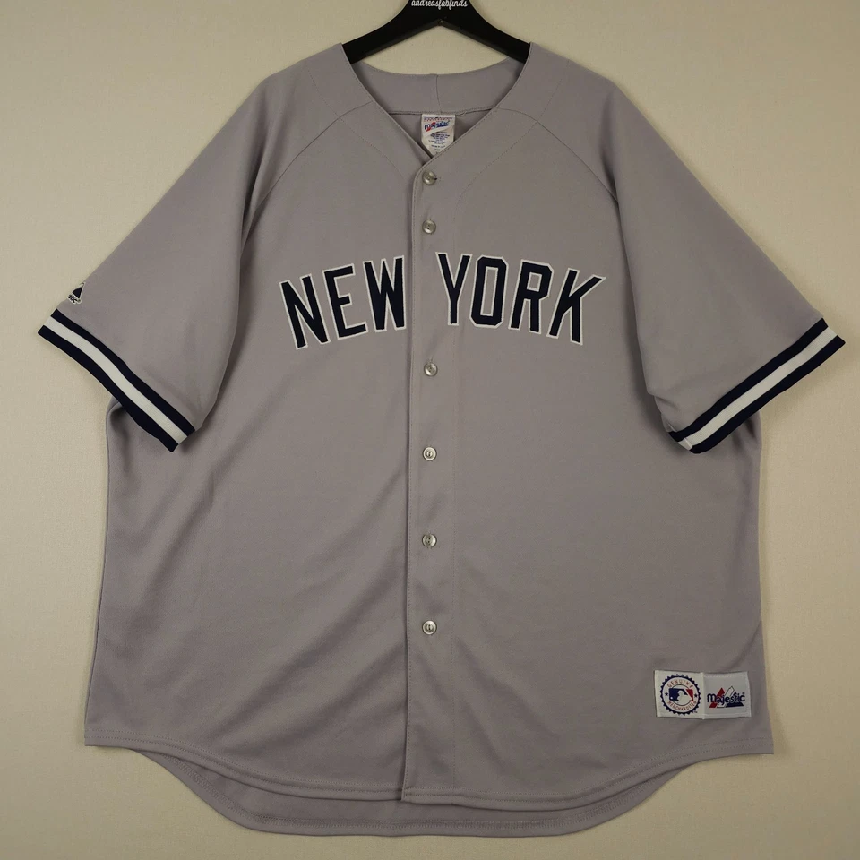 Vintage New York Yankees Jersey Mens 3XL Gray Paul O'Neill 21 Majestic USA Made - Image 2 of 4