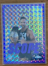 2026 Topps Chrome WWE LA Knight SCOPE Purple Geometric Refractor #d 06/10