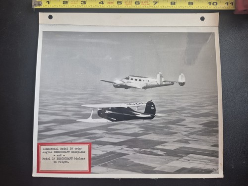 Commercial Model 18 Twin-Engine Beechcraft Monoplane And Model 17 Beechcraft...