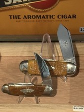 RARE 1992 Case XX Brothers Classic Honey Bonr Elephant Toe Jumbo Whittler COMBO