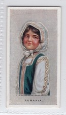Super diecut Children of all Nations cigarette card 1925 #38 Romania