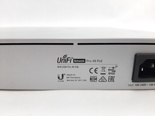 Commutateur Ethernet POE 48 ports Ubiquiti UniFi Pro, USW-Pro-48-PoE, C4*469 - Photo 3/3