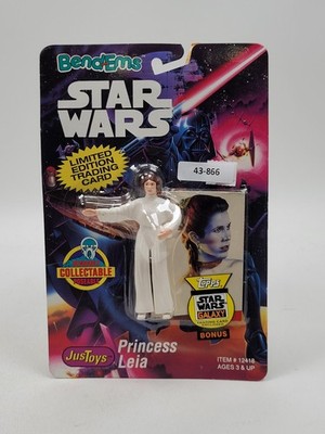 Bend Ems Star Wars Princess Leia Limited Edition w/ Trading Card - 1993