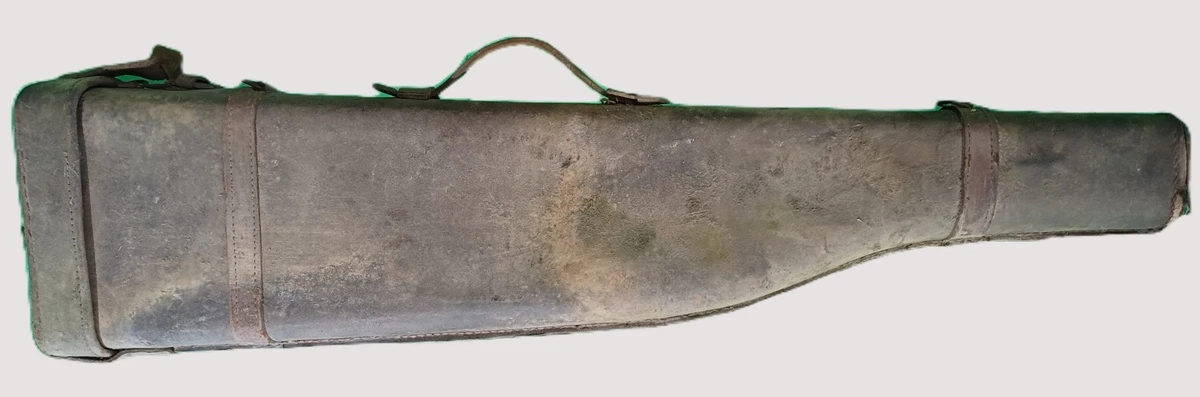 étui cuir porte fusil fonte cavalerie fourreau vénerie chasse à courre cheval chasseur
