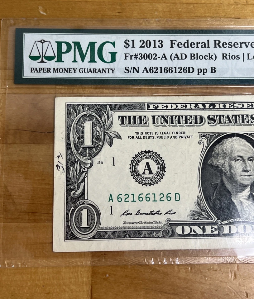 2013 $1 FRN Boston Fr#3002-A Reader # PMG 35 Choice Very Fine - Image 2 of 4