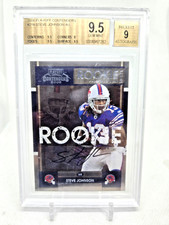 2008 Playoff Contenders Steve Johnson Rookie Auto BGS 9.5 GEM MINT Buffalo Bills