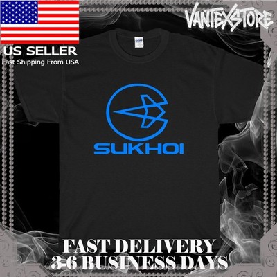 NEW SHIRT SUKHOI AERO COMPANY LOGO MEN'S T-SHIRT FUNNY AMERICAN USA SIZE S-5XL