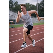 SHENYA Track Spike Shoes Black White Mens 43 265 Sprint Running Practice
