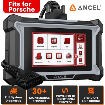 ANCEL DS160 Car OBD2 Scan Tool ECU Active Test ABS DPF TPMS Resets for Porsche