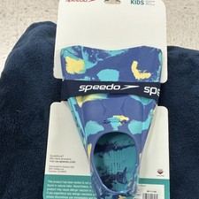 Speedo Kids Swim Fin Recreation Fins Size S 9-10 Ages 3 Blue Multicolor
