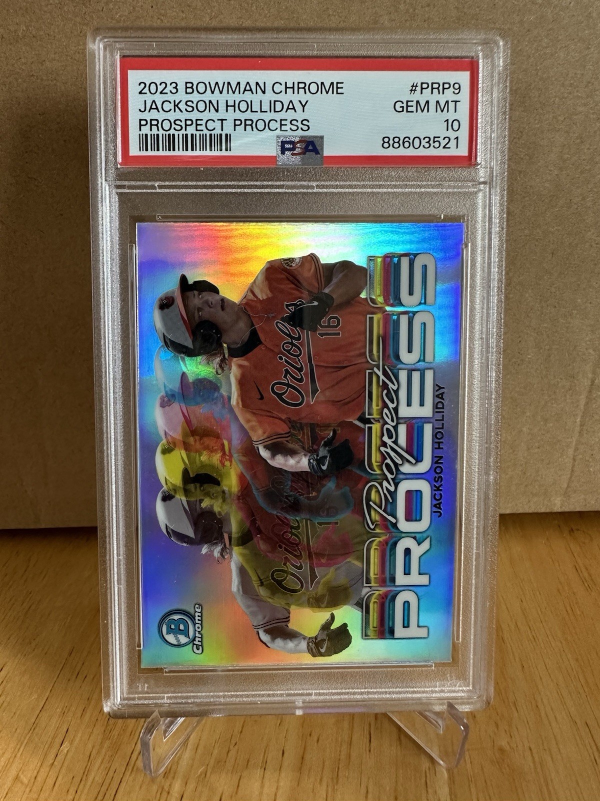 2023 Bowman Chrome - Prospect Process Jackson Holliday #PRP-9 (RC)