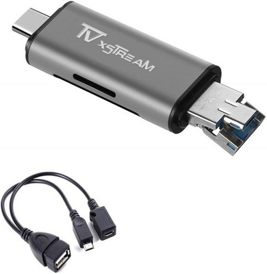 3-in-1 USB Card Reader for Quick Connectivity - Ideal for Firesticks