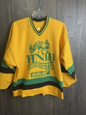 Vintage HNIB Summer Showcase of Stars Hockey Jersey #10 Adult XL Yellow & Green