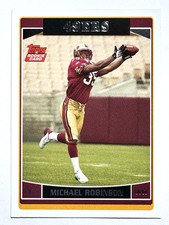 ROOKIE CARD MICHAEL ROBINSON San Francisco 49ers 2006 Topps Football Card #346