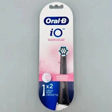 Oral-B iO Gentle Care Replacement Brush Heads, Electric toothbrush BLACK 2 Count