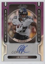2022 Panini Absolute Signature Standouts Purple 1/5 JK Dobbins #SS-JK Auto 06mc
