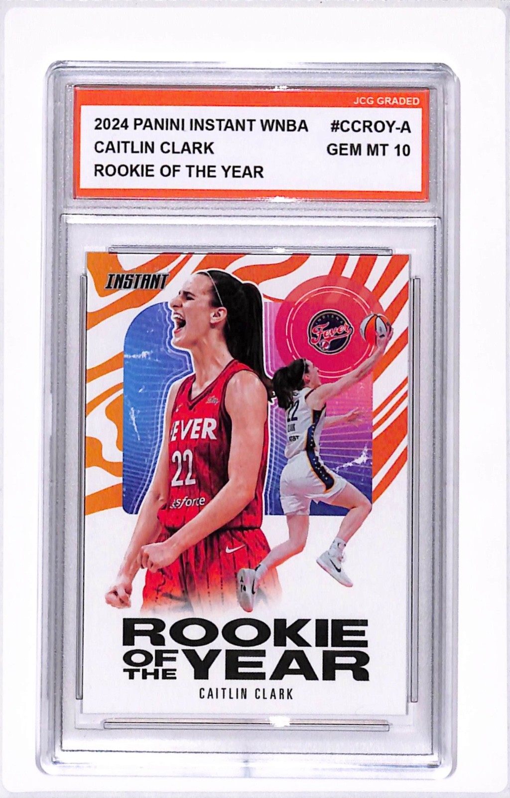 Caitlin Clark 2024 Panini Instant #CCROY Rookie Of The Year Graded Gem Mint 10