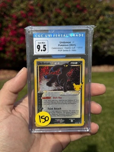 CGC 9.5 Umbreon Gold Star Celebrations 17/17  POSSIBLE PSA 10 Pokemon