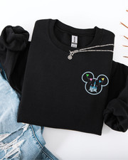 Embroidered Disney Cinderella Mickey Mouse Sweatshirt, cute cinderella castle