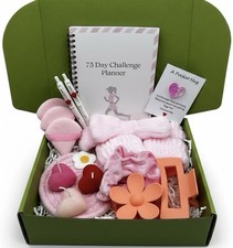 Birthday Self Care Gift Box 75 Day Challenge Planner Candles