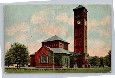 Vintage Hampton Normal & Agricultural Institute Memorial Chapel Postcard