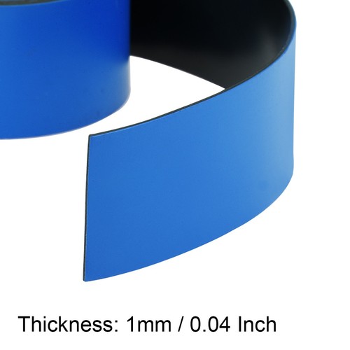 2 Pcs Dry Erase Magnetic Strip 1 Inchx3.3 Feet Stickers Writable Blue - Picture 3 of 4