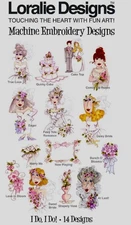 Loralie Designs 14 Machine Embroidery Designs “I Do I Do” USB/FLASH DRIVE