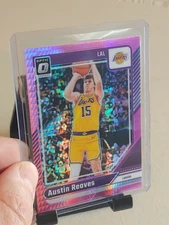 Austin Reaves [Hyper Pink] #140 (2024 Panini Donruss Optic)