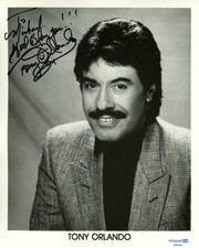 Tony Orlando "Halfway to Paradise" Singer SIGNED 8x10 Photo 'To Michael' ACOA Tony Orlando "Halfway to Paradise" Singer SIGNED 8x10 Photo 'To Michael' ACOA