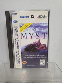 Myst (Sega Saturn, 1995) CIB Complete in Box w Manual + Reg Card + Foam