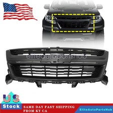 Fits 2015-2020 Chevrolet Colorado Gloss Black Front Upper Grille Grill Replace