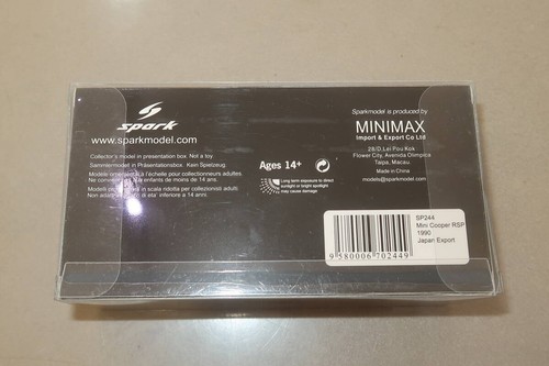 Spark 1/43 300 Units Limited Serial No.100 Cicmm Special Order Mini Cooper Rsp 1 - Picture 4 of 5