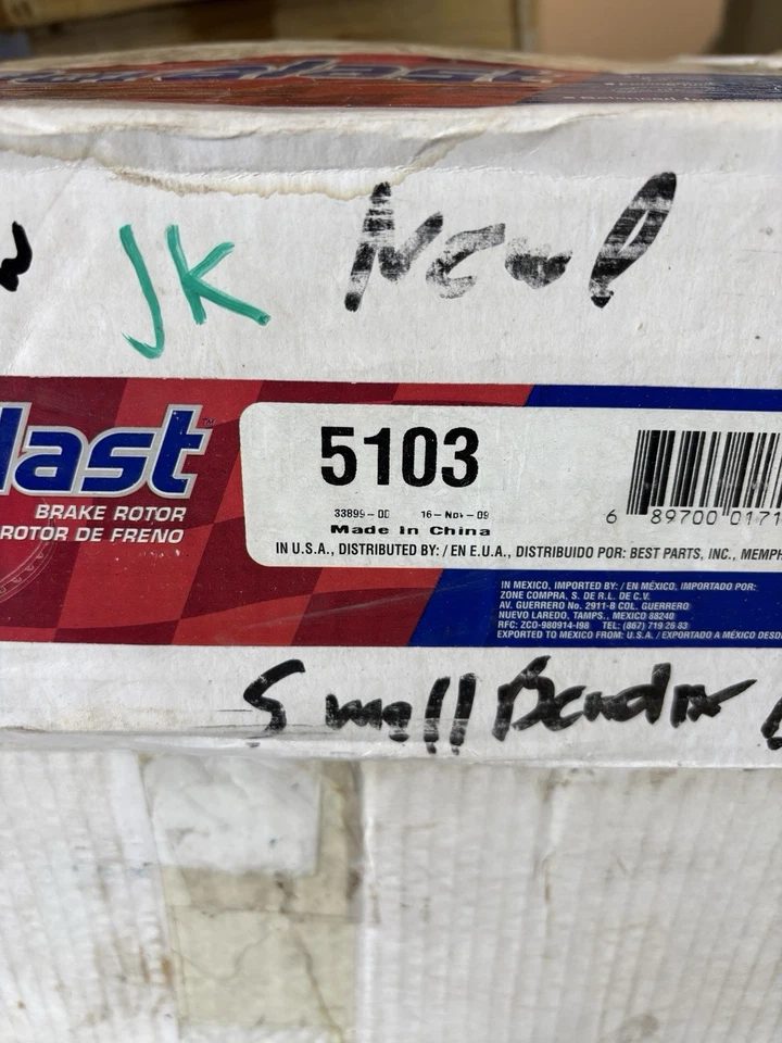 Nuevo juego de bujes de rotor de freno de disco delantero 5103 para 1978 AMC AMX 1977 AMC Hornet Foto 3 de 3