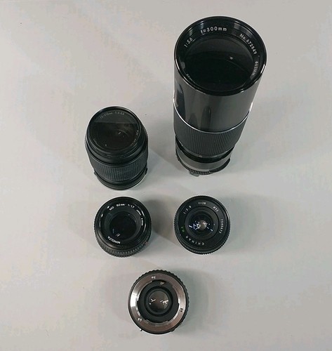 Minolta X-700 SLR 35mm Film Camera + 4 Lenses Teleconverter Flash Manual & Bag - Picture 14 of 19