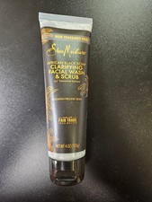 SheaMoisture African Black Soap Clarifying Facial Wash  Scrub 4 oz