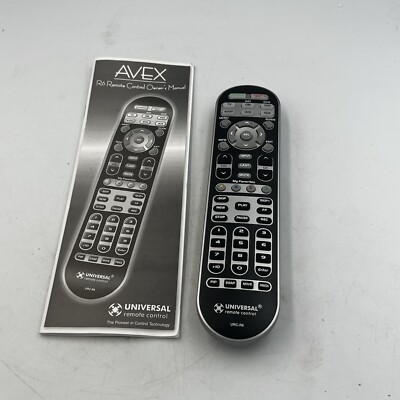 Universal Remote Control URC-R6 AVEX R6 Device Learning w/ Owners Manual