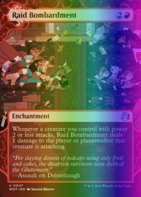 MTG Raid Bombardment (47/103) Wilds of Eldraine Enchanting Tales LP FOIL