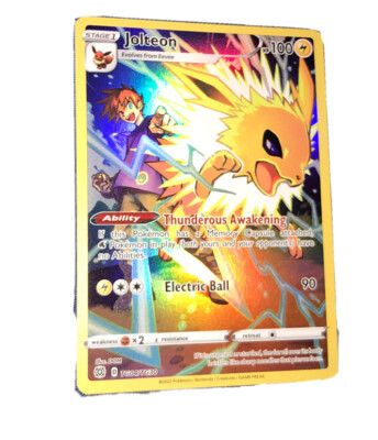 pokemon card tg04 tg30 Jolteon TG04/TG30 Brilliant Stars Full Art Pokemon TCG Ultra Rare Card NM -  Mint
