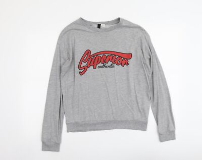 H&M Damenpullover grau Baumwolle Sweatshirt Größe M Pullover - Superior