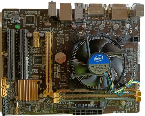 SCHEDA MADRE ASUS H81M2, CPU INTEL G3220, DISSIPATORE, 8 GB RAM DDR3, MASCHERINA - Bild 2 von 10