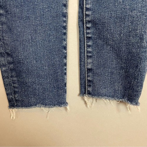 Jeans skinny AG Adriano Goldschmied The Legging caviglia orlo grezzo 27R donna blu 27 - Foto 12 di 15