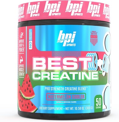 BPI Sports Best Creatine -50 Servings - Watermelon- (6 Types of Creatine)