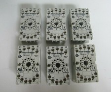 (LOT OF 6) Allen-Bradley Relay Bases Cat. 700-HN101 Ser C