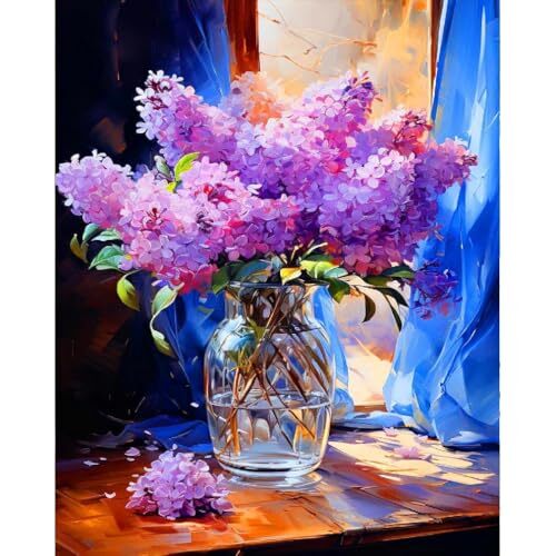 Adult Paint by Numbers Kit with Floral Designs for Relaxation and Creativity Adult Paint by Numbers Kit with Floral Designs for Relaxation and Creativity